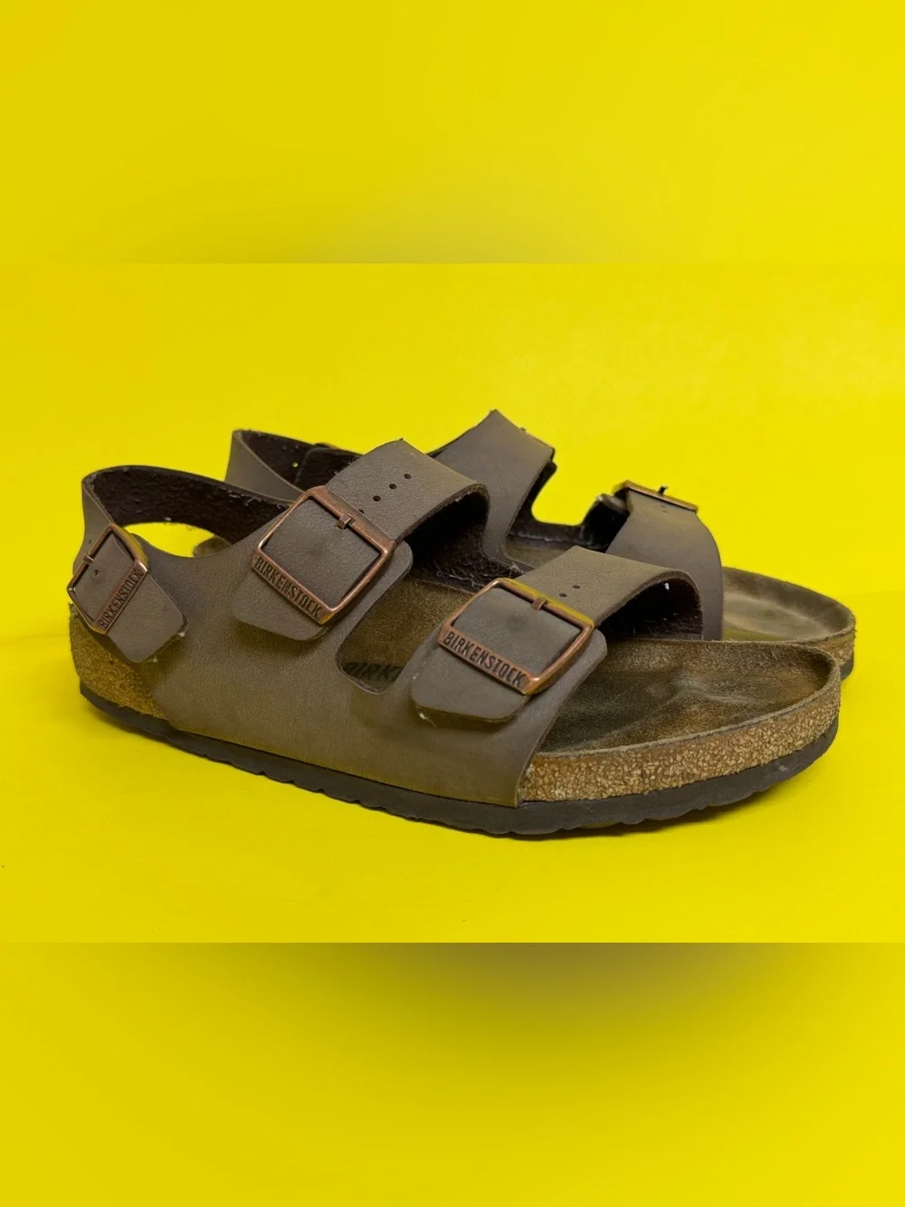 Birkenstock Unisex Milano Birkibuc Mocha Sandals EU41/W10-10.5/M8-8.5
